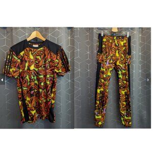 COMBO LISTING adidas Jeremy Scott Psy Shirt (S) &Leggings (M) NEW